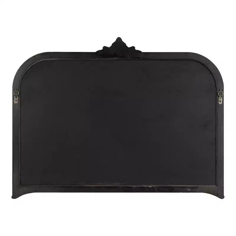 Specchio da Parete Nero a Arco Barocco, Singolo, 40"x30"