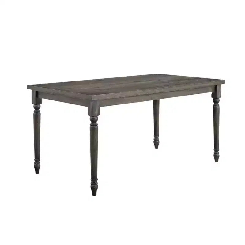 HomeRoots 59 Gray Wood Dining Table