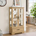 MAYEERTY Bathroom Wall Cabinet Waterproof MDF 1 Door 1 Shelf Space-Saving