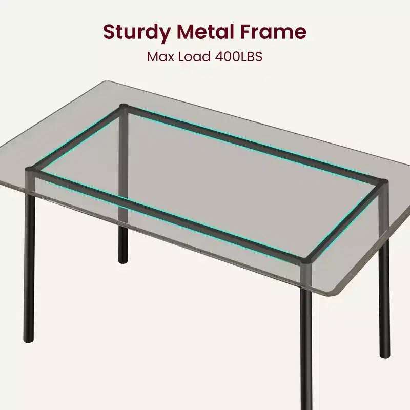 Set Tavolo da Pranzo Retrò Imbottito Marrone/Grigio, 4 Posti