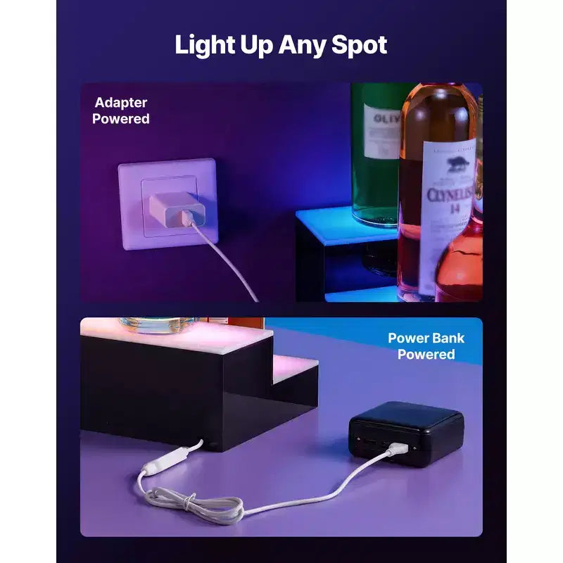 Espositore a 2 livelli per bottiglie di liquori con luci LED, bicolore bianco e nero, capacità 14-20 bottiglie