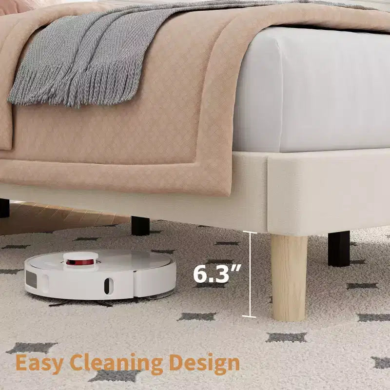 Letto imbottito in velluto beige/nero/grigio/rosa, singolo, set da 2