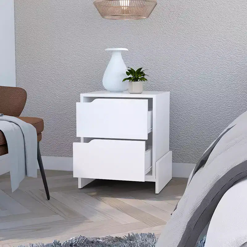 Stylish Functional 1 Drawer Nightstand for Bedroom Living Room