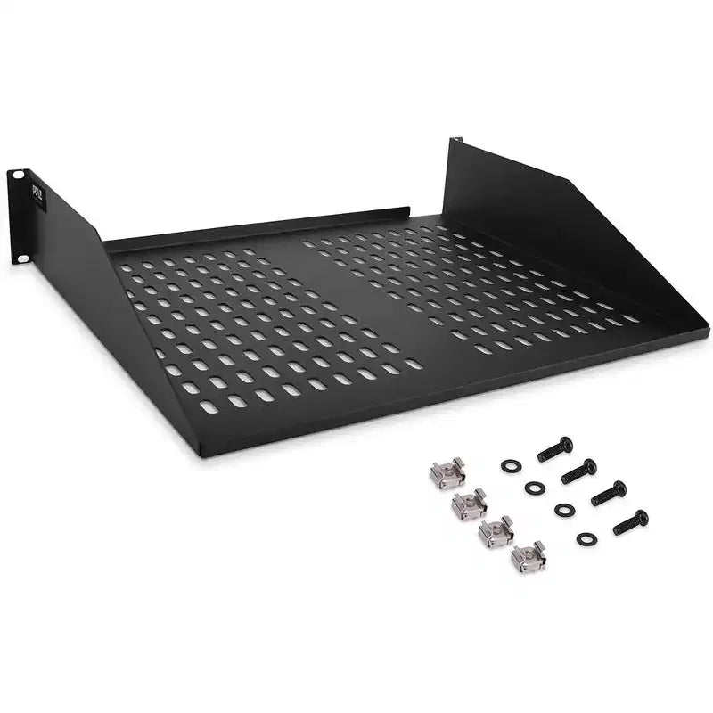 Universal Shelf Mount Tray for Organization with Adjustable Design, Compatible with Most Shelves and Surfaces