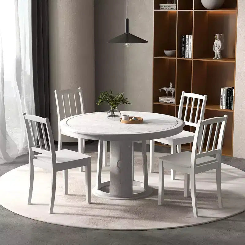Set di 2 sedie da pranzo in legno, nero/marrone/bianco, senza braccioli, 2 posti