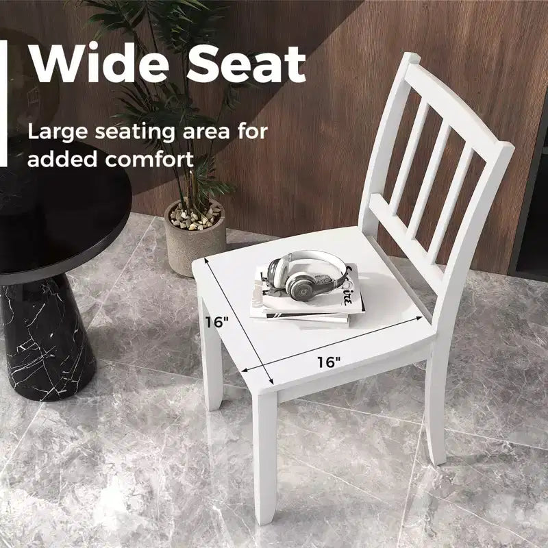 Set di 2 sedie da pranzo in legno, nero/marrone/bianco, senza braccioli, 2 posti